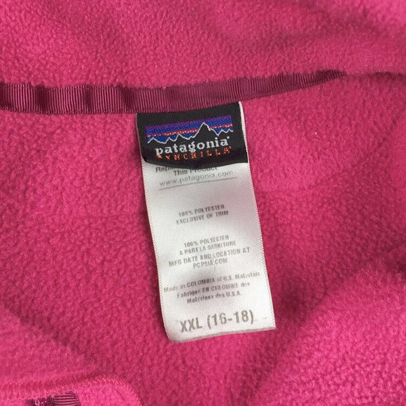 Pink Patagonia Synchilla Fleece Jacket Size Medium - Picture 5 of 5